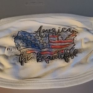 America the beautiful cotton mask